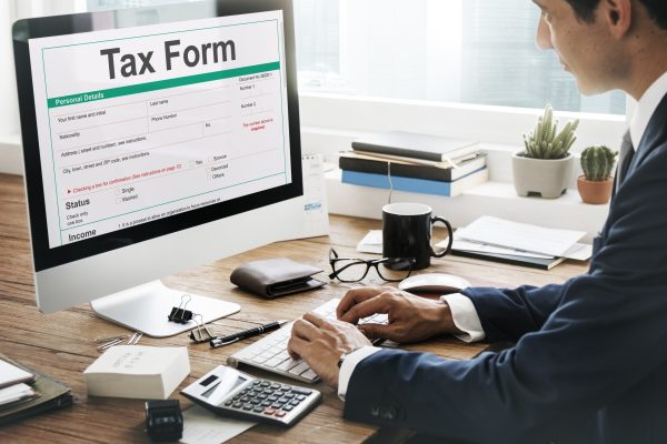 Tax Credits Claim Return Deduction Refund Concept